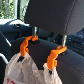 car seat rubbish bag holder
