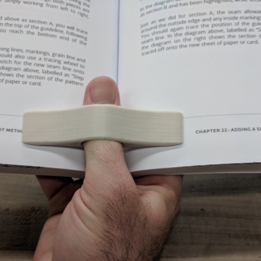 one hand page holder
